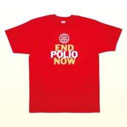 Photo1: "END POLIO NOW" T-shirt XXL